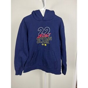 Round21 Caitlin Clark Indiana Fever 22 Hoodie Navy Blue Mens Medium Basketball